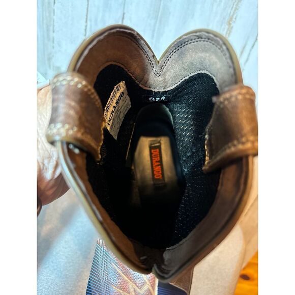 Womens Durango DRD0368 8" Crush Bootie - Bronzed Brown - Size 9M - Picture 8 of 11